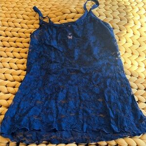 Joe Fresh Navy Lace Top